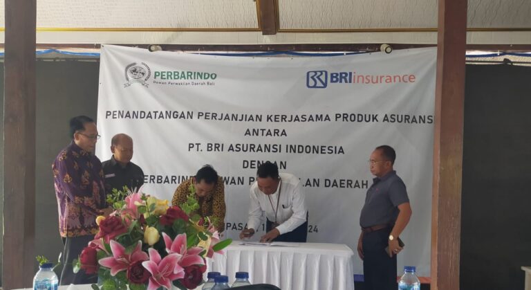 DPD Perbarindo Bali Tanda Tangan MOU dengan BRI Asuransi Indonesia